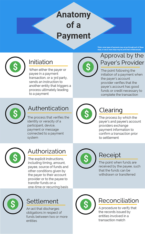 Anatomy of a payment infographic